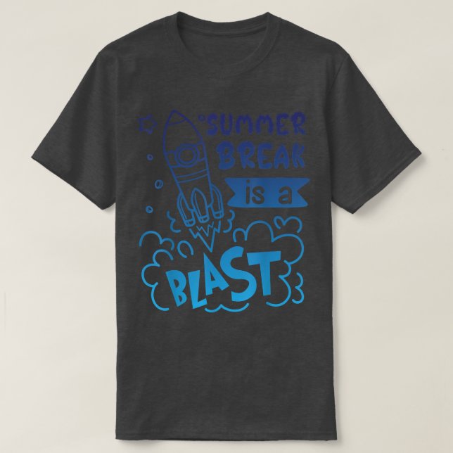 SommarBreak är en sista Coola Astronaut Boy Fa T Shirt (Design framsida)