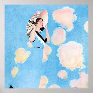 Sommarbriser av C Coles Phillips Poster