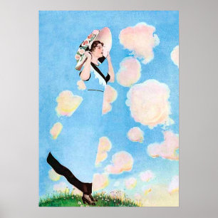Sommarbriser av C Coles Phillips Poster