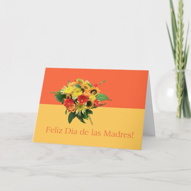 Sommarbukett Mors dag Kort (Framsida)