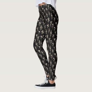 Sommarbuketter med vilda blommor Abstrakt design Leggings