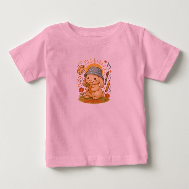SommarBunny Delight: Cute Kids' T-Shirt (Framsida)
