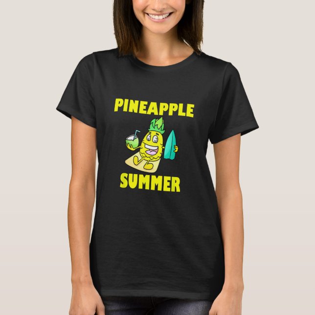 Sommarbuss av ananas t shirt (Framsida)