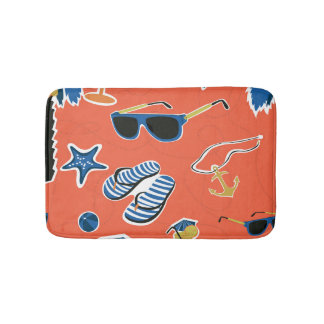 Sommarbuss: Avspänningen mellan sjölösa Mönster. Badrumsmatta