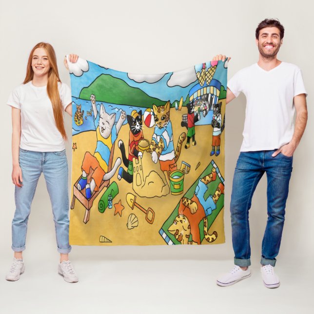 Sommarbussar Fleecefilt (På plats)