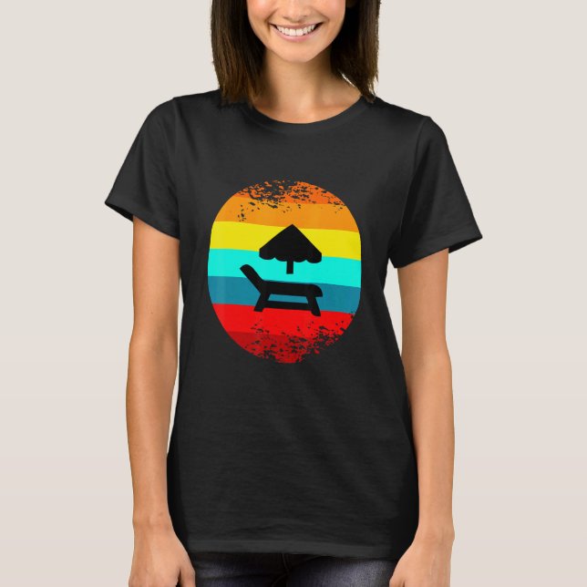Sommarbussgrafik: Decor Beach Umbrella S T Shirt (Framsida)