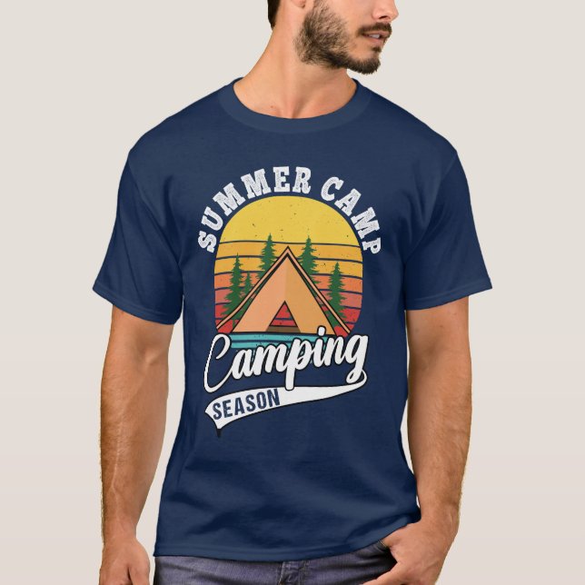 Sommarcampingsäsongskampanj Älskare T Shirt (Framsida)