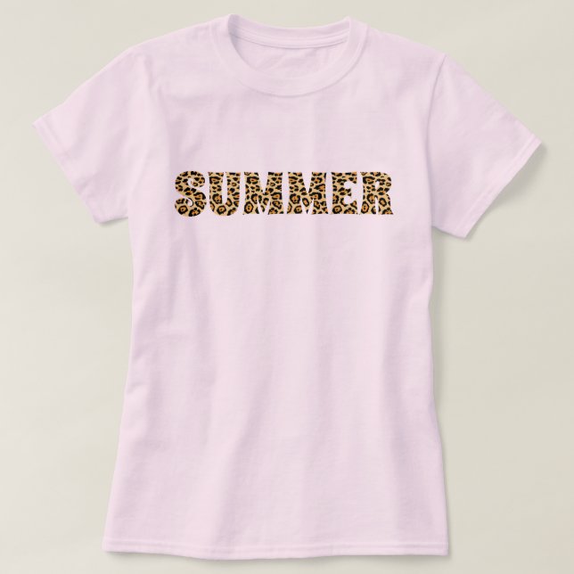 SommarCheetahtryck T Shirt (Design framsida)