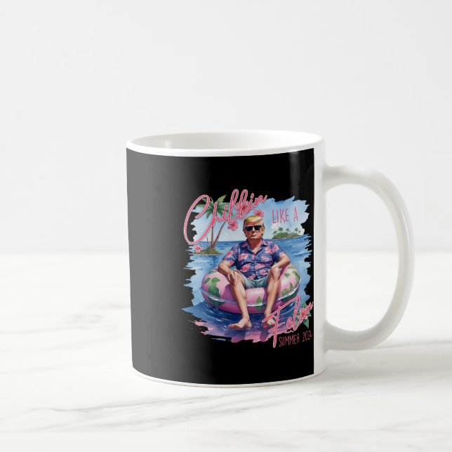 Sommarchillin som en felontrast för president 20 kaffemugg (Höger)
