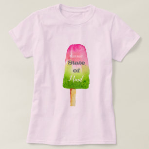 Sommarcitat, popsicle berry sorbet söt matkonst t shirt