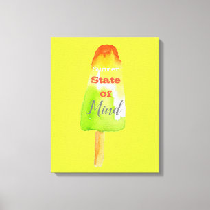 Sommarcitat popsicle sorbet lime sött matkonst canvastryck