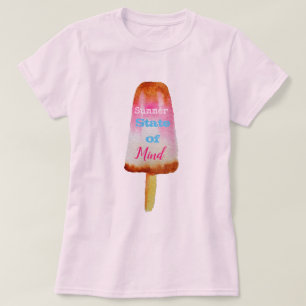 Sommarcitat popsicle sorbet söt matkonst t shirt