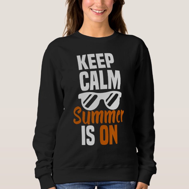 Sommarcitatet Behålla Sommaren är på Coola Sommare T Shirt (Framsida)