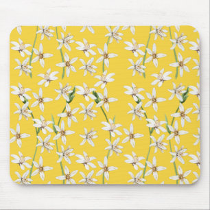 Sommarciton blommar mönster chinoiserie musmatta