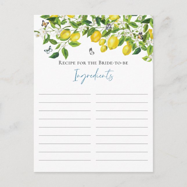 Sommarcitron för Möhippa av bron Vykort (Framsida)