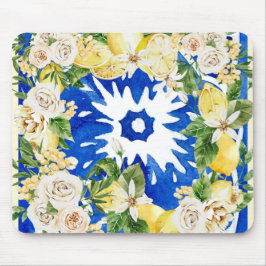 Sommarcitron och blommor i Medelhavet Musmatta