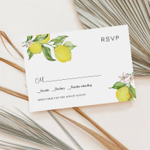 Sommarcitroner, Bröllop OSA Card