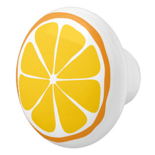 Sommarcitrus Orange Ceramic Knob Knopp