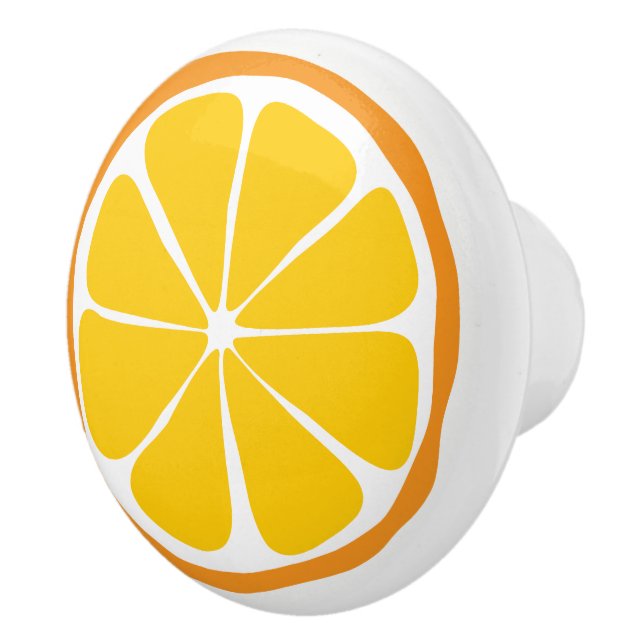 Sommarcitrus Orange Ceramic Knob Knopp (Höger)