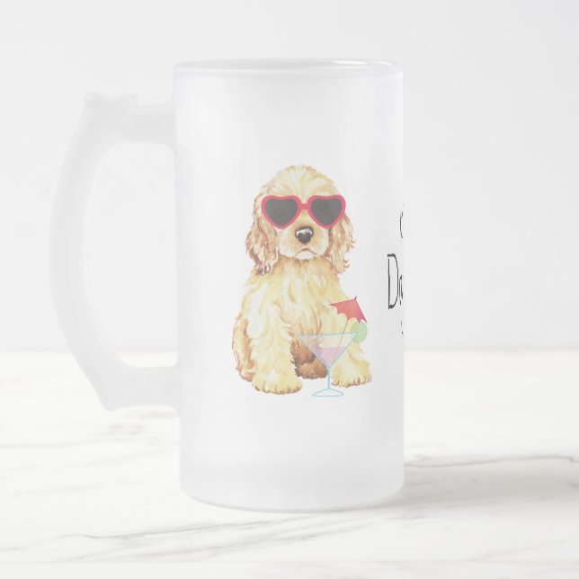 SommarcockerspanielSpaniel Frostat Ölglas (Vänster)