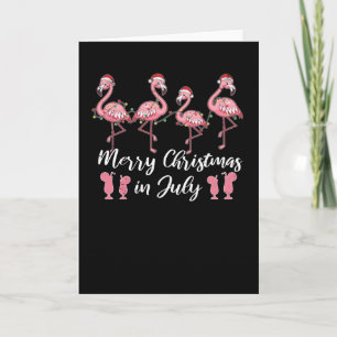 Sommarcocktail God Jul i Juli Flamingo Kort