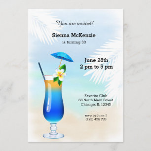 Sommarcocktail Inbjudningar