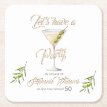Sommarcocktail Kvinnors 50:e Födelsedagsfest