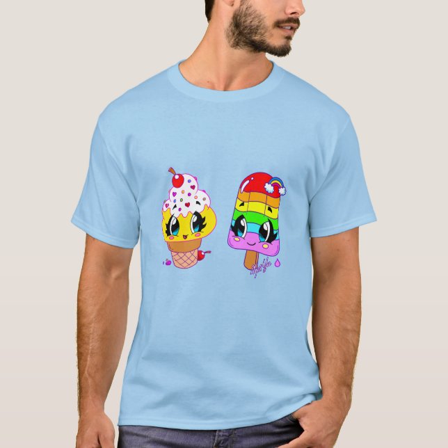 Sommarcute Treats Art Tie Dye Shirt Tee Shirt (Framsida)
