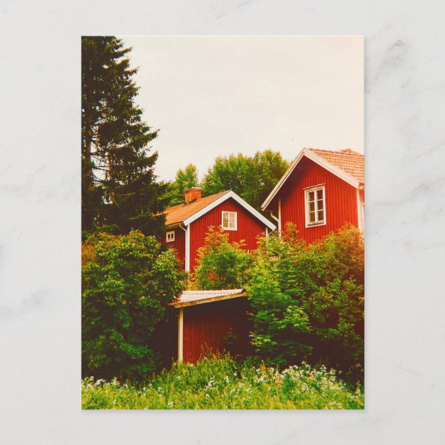Sommardag i Dalarna Vykort (Framsida)