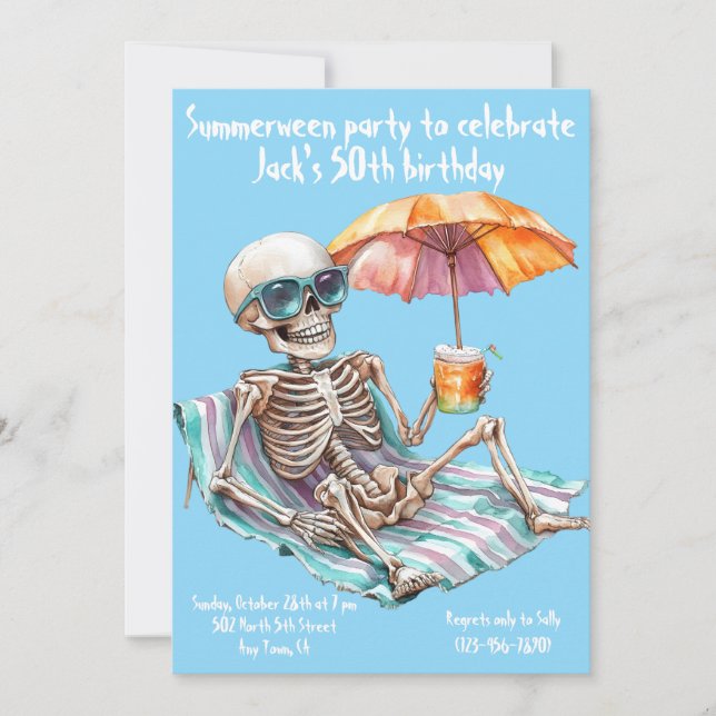 Sommardag-inbjudan Inbjudningar (Framsida)