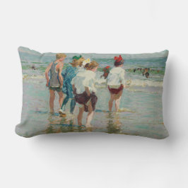 Sommardag på Brighton Beach (av E.H. Potthast) Lumbarkudde