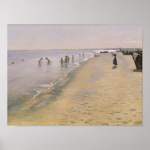 Sommardag på den södra stranden av Skagen, 1884 Poster