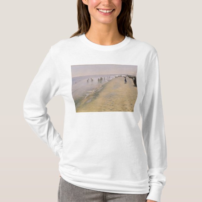 Sommardag på den södra stranden av Skagen, 1884 Tee (Framsida)