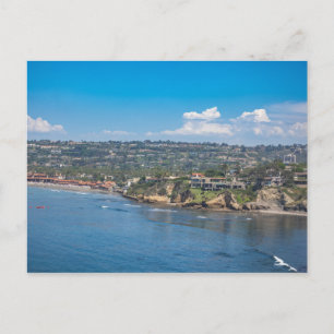 Sommardag vid La Jolla Beach i San Diego, Kaliforn Vykort