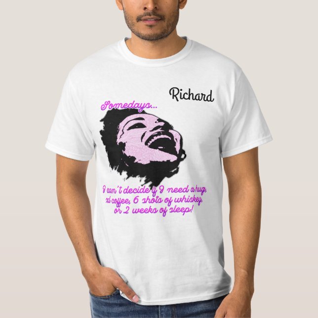 "Sommardagar..." Anpassningsbar herr- T Shirt (Framsida)
