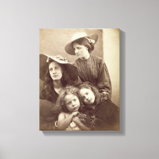 Sommardagar, c.1866 (albumentryck från kollodio) canvastryck (Framsida)