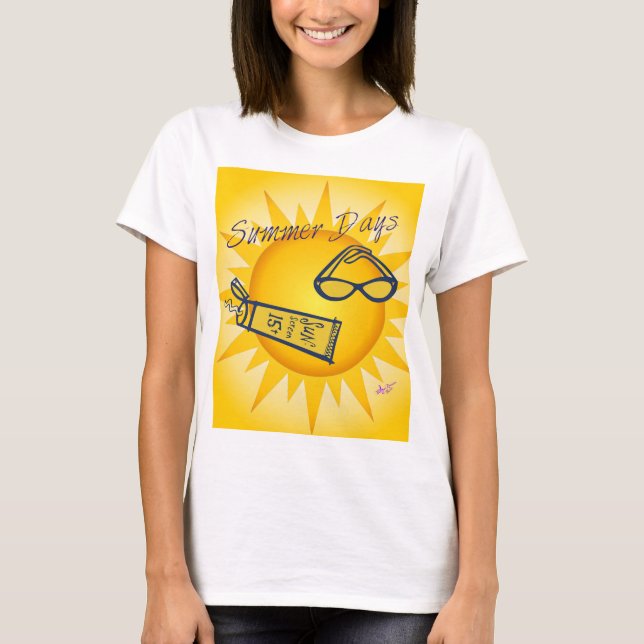 Sommardagar Sunshine Tanktop T Shirt (Framsida)