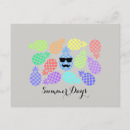 "Sommardagar" vykort för ananas