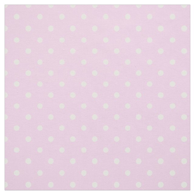 Sommardagar White Polka dots Mönster vid Ro Rosa Tyg (Provkarta)