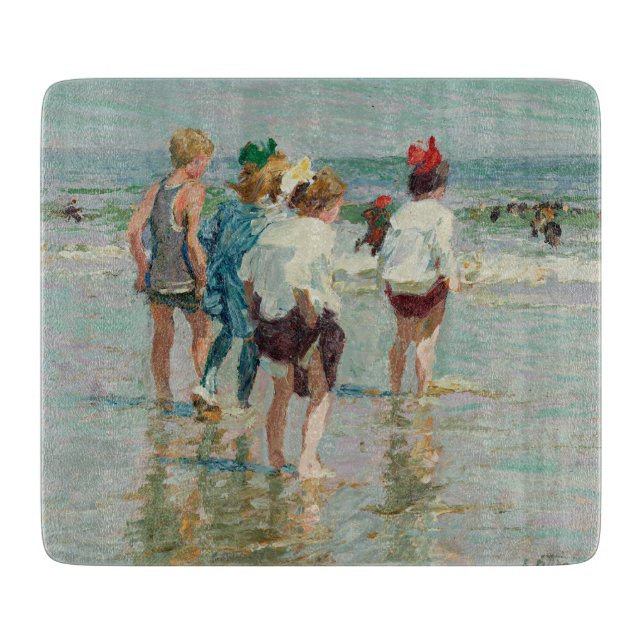 Sommardagen i Brighton Beach (av E.H. Potthast) (Framsidan)