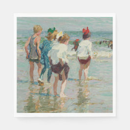 Sommardagen i Brighton Beach (av E.H. Potthast) Pappersservett