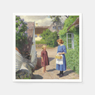 Sommardagen i Danmark (Mor och dotter) Pappersservett