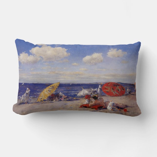 Sommardagen vid havet (Beach Ligcape) Lumbarkudde (Framsida)