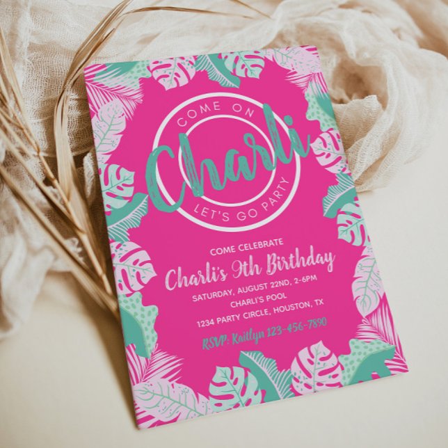 Sommardagsinbjudan | Inbjudan till Bassäng-part (Skapare uppladdad)