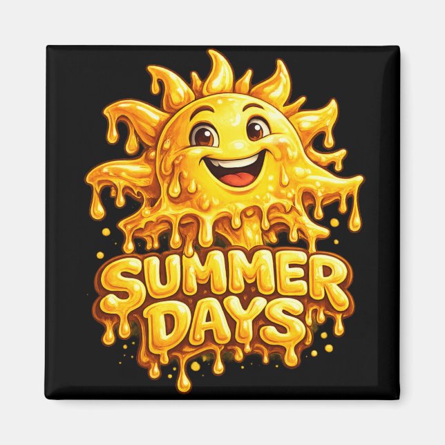 Sommardagsticker Magnet (Framsidan)