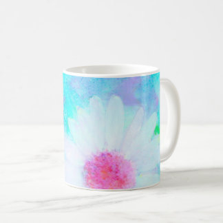 Sommardaisy i mjuk pastel kaffemugg
