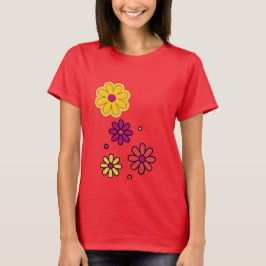 SommarDaisyns Blommigt Kvinnor T Shirt