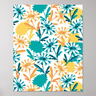 SommarDaisyns Blomsterträdgård Poster