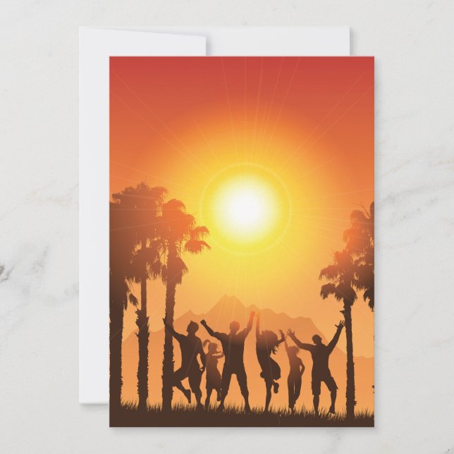 Sommardankallelser till danskning i Party Inbjudningar (Framsida)