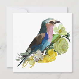 Sommardesign med Lilac-rollfågel Inbjudningar